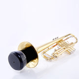 4 Pcs in a Set: TruTra Trumpet Valves+MirTra Embouchure Mirror+Practice Mute(Random Color in Black, Green or Black)+PU Glove Protection