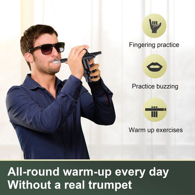 TruTra Trumpet Valves Embouchure and Finger Training Instrument Trumpet Finger Practice Device for Student Beginner Professional