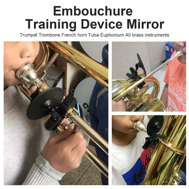 PU Guard Protector + MirTra Embouchure Mirror Training Device for All Brass Instruments