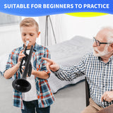 Plastic Bb Trumpet for Beginners Professional Trumpet with Canvas Carry Bag and 2 Mouthpieces 3C and 7C