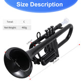 Plastic Bb Trumpet for Beginners Professional Trumpet with Canvas Carry Bag and 2 Mouthpieces 3C and 7C