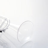 Professional Transparent Standard Plastic Bb Trumpet Set with 3C Mouthpiece 7C Mouthpiece and PU Carrying Bag